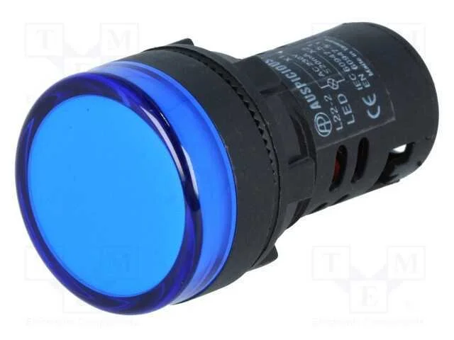 Luz de Indica&ccedil;&atilde;o, 22mm, L22, -20&divide;60c, Ilum: Led, 230v, 22,5mm