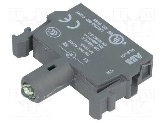 Componente de Ilumina&ccedil;&atilde;o, 22mm, Ilum: Led, Frontal, 24vac, Verde
