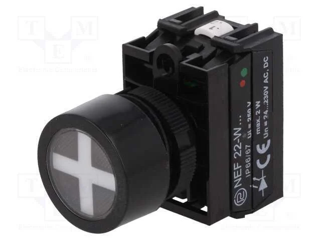 Indicadores de Presen&ccedil;a, 22mm, Nef22, -15&divide;30c, 22,5mm, Ip66
