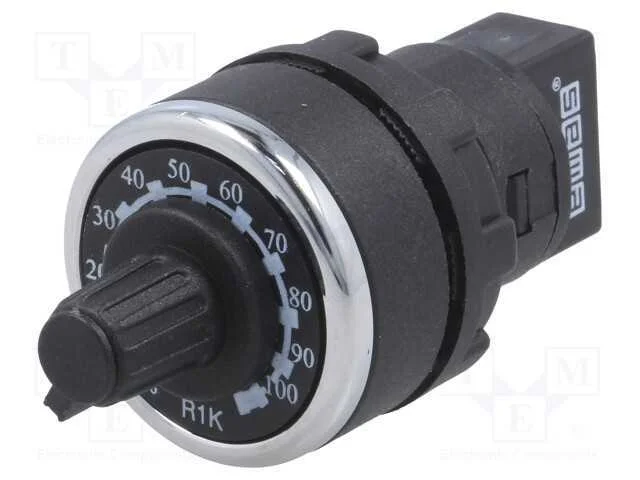 Potenci&oacute;metro, 22mm, -25&divide;70c, Ip65, 1ko, 38,7v, 38,7ma
