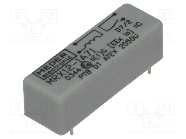 Rel&eacute;: de Palheta, Spst-No, Ubobina : 12vdc, 1a, Max.200vdc, 10w