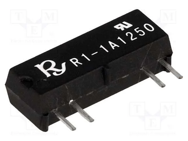 Rel&eacute;: de Palheta, Spst-No, Ubobina : 12vdc, 1a, Max.250vdc, 10va