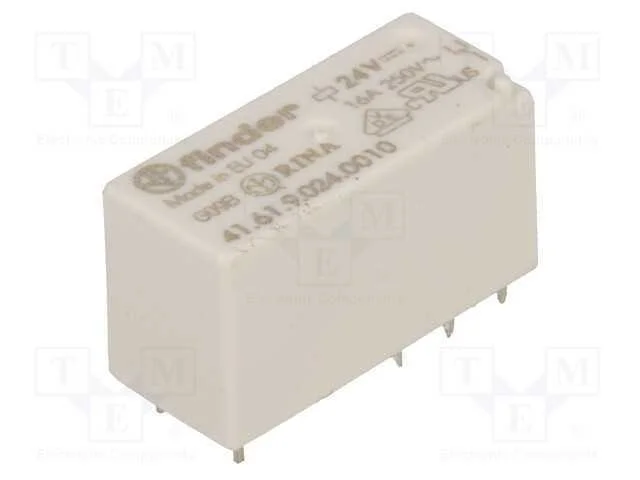 Rel&eacute;: Eletromagn&eacute;tico, Spdt, Ubobina : 24vdc, 30a, 16a/250vac, Pcb