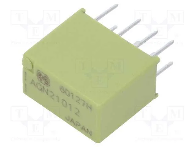 Rel&eacute;: Eletromagn&eacute;tico, Dpdt, Ubobina : 12vdc, 1a, 0,3a/125vac, Smt