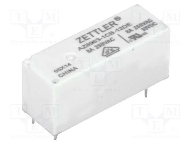 Rel&eacute;: Eletromagn&eacute;tico, Spdt, Ubobina : 12vdc, 8a,.