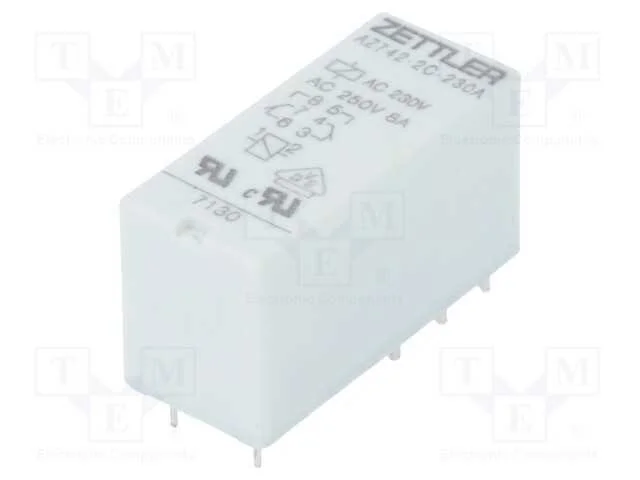 Rel&eacute;: Eletromagn&eacute;tico, Dpdt, Ubobina: 230vac, 10a, 8a/250vac