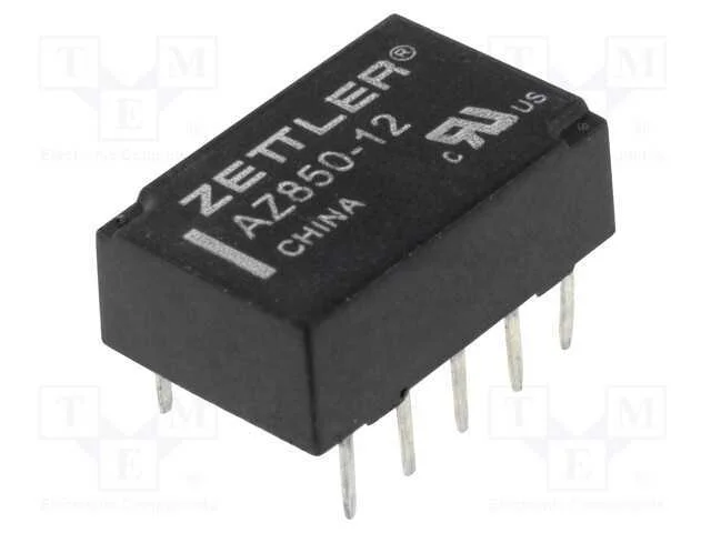 Rel&eacute;: Eletromagn&eacute;tico, Dpdt, Ubobina : 12vdc, 1a, 0,5a/125vac, Pcb
