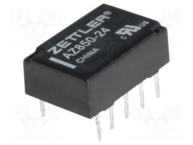 Rel&eacute;: Eletromagn&eacute;tico, Dpdt, Ubobina : 24vdc, 1a, 0,5a/125vac, Pcb