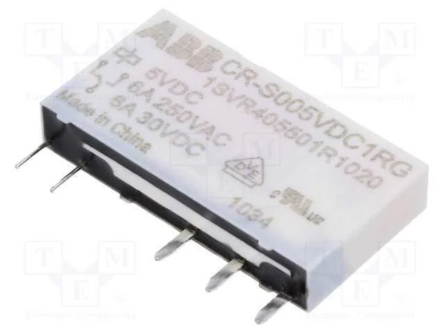 Rel&eacute;: Miniatura, Spdt, Ubobina : 5vdc, Base,Tht, S&eacute;rie: Cr-S