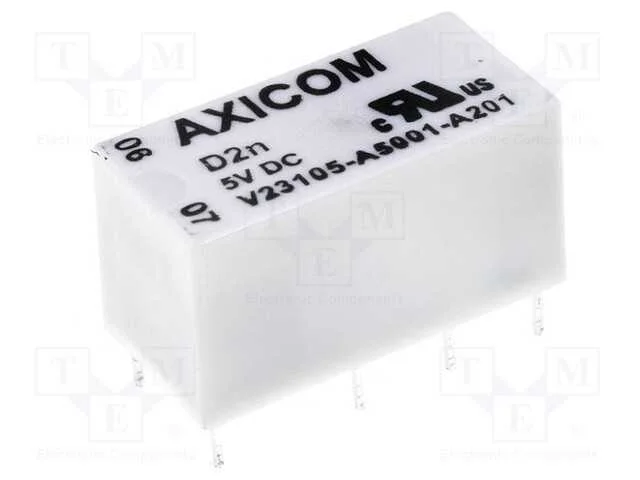 Rel&eacute;: Eletromagn&eacute;tico, Dpdt, Ubobina : 6vdc, 3a, 0,5a/125vac, Pcb