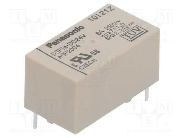 Rel&eacute;: Eletromagn&eacute;tico, Spst-No, Ubobina : 24vdc, 8a/250vac, 1,92ko
