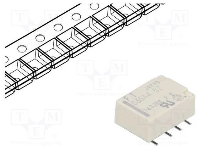 Rel&eacute;: Eletromagn&eacute;tico, Dpdt, Ubobina : 4,5vdc, 2a, 0,3a/125vac