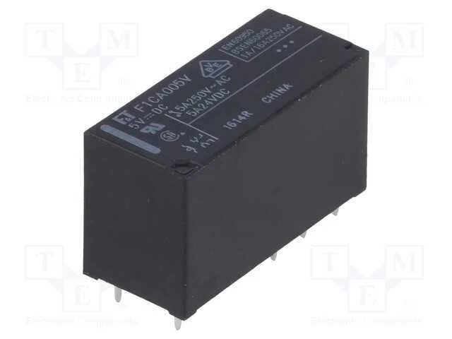 Rel&eacute;: eletromagn&eacute;tico, DPDT, Ubobina : 5VDC, 5A, .