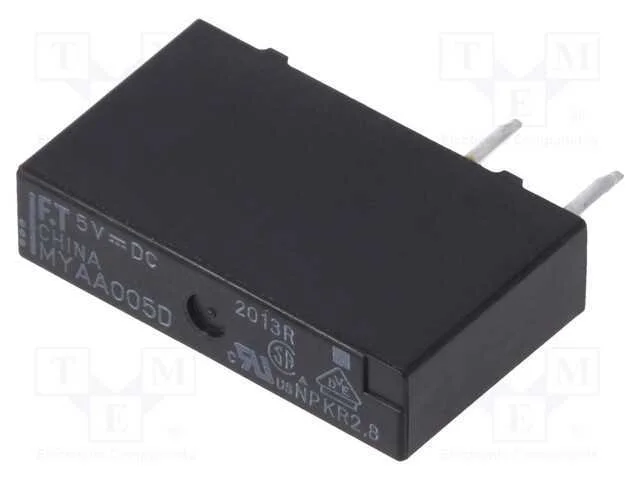 Rel&eacute;: Eletromagn&eacute;tico, Spst-No, Ubobina : 5vdc, 5a, 5a/250vac, Pcb