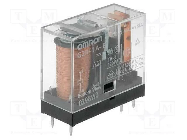 Rel&eacute;: Eletromagn&eacute;tico, Spst-No, Ubobina : 5vdc, 16a/250vac, Pcb