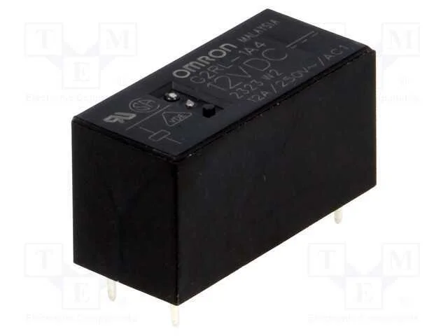 Rel&eacute;: Eletromagn&eacute;tico, Spst-No, Ubobina : 12vdc, 12a/250vac, Pcb