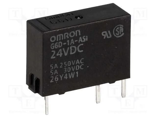 Rel&eacute;: Eletromagn&eacute;tico, Spst-No, Ubobina : 24vdc, 5a/250vac, 200mw