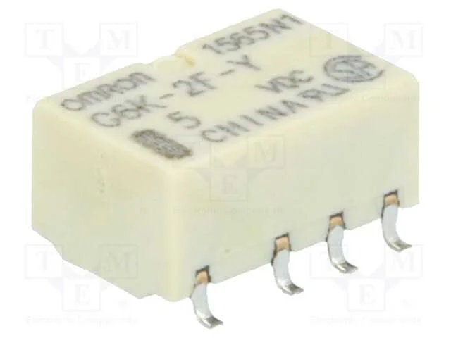 Rel&eacute;: eletromagn&eacute;tico, DPDT, Ubobina : 5VDC, Icon.