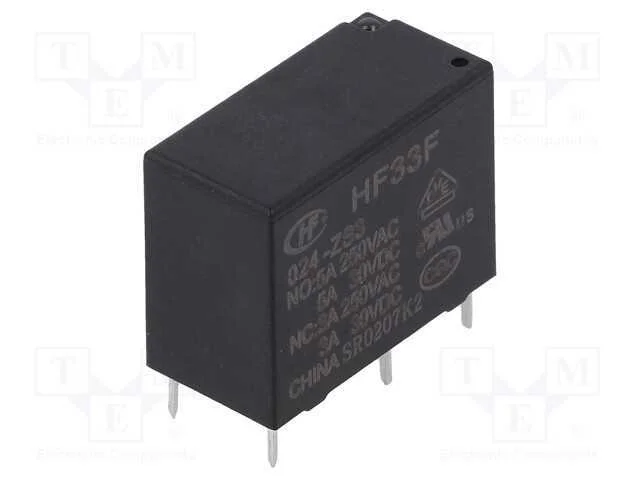 Rel&eacute;: Eletromagn&eacute;tico, Spdt, Ubobina : 24vdc, 10a, 5a/250vac, Pcb