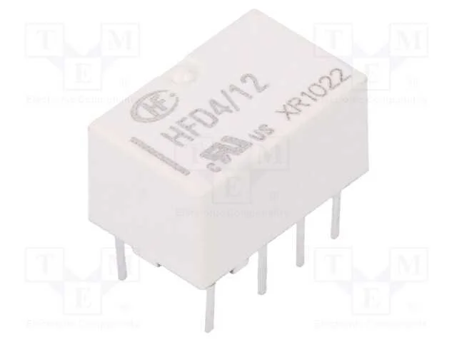 Rel&eacute;: Eletromagn&eacute;tico, Dpdt, Ubobina : 12vdc, 2a, 0,5a/125vac, Pcb