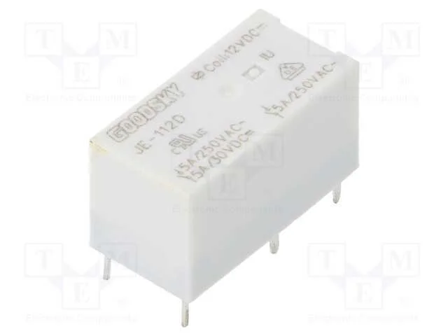 Rel&eacute;: Eletromagn&eacute;tico, Spdt, Ubobina : 12vdc, Icontactos Max: 5a