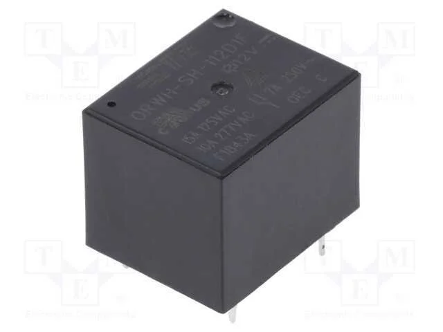 Rel&eacute;: Eletromagn&eacute;tico, Spdt, Ubobina : 12vdc, 10a, 10a/277vac, Pcb