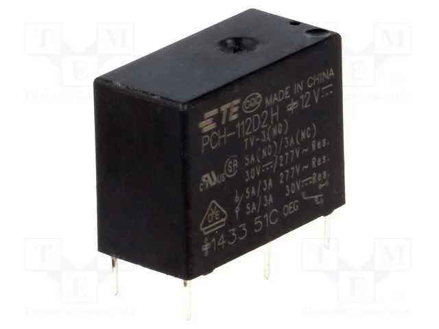 Rel&eacute;: Eletromagn&eacute;tico, Spdt, Ubobina : 12vdc, Icontactos Max: 10a