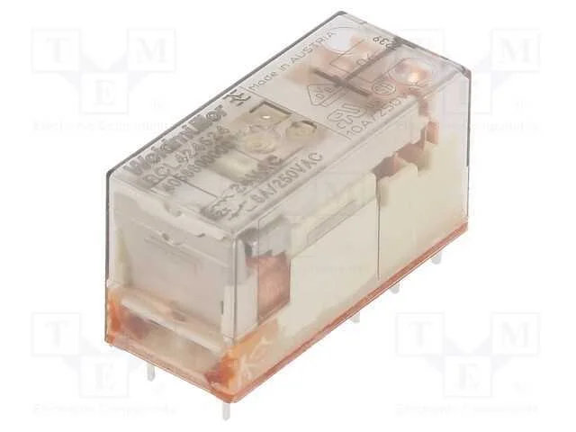 Rel&eacute;: eletromagn&eacute;tico, DPDT, Ubobina: 24VAC, 8A, .