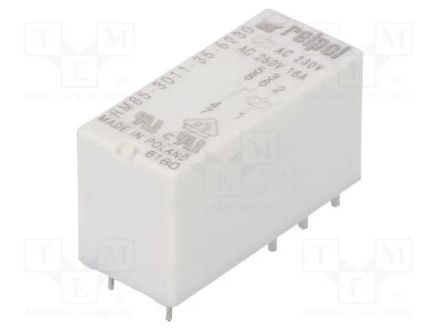 Rel&eacute;: Eletromagn&eacute;tico, Spdt, Ubobina: 230vac, Icontactos Max: 16a