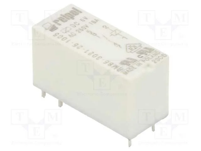Rel&eacute;: Eletromagn&eacute;tico, Spst-No, Ubobina : 5vdc, 16a/250vac, Pcb