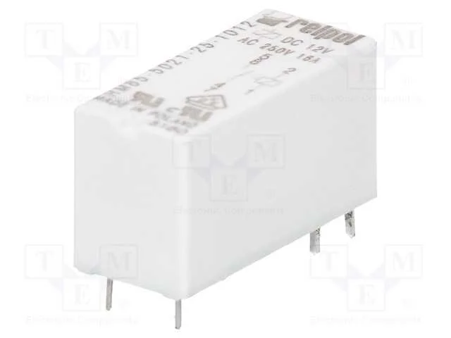Rel&eacute;: Eletromagn&eacute;tico, Spst-No, Ubobina : 12vdc, 16a/250vac, Pcb