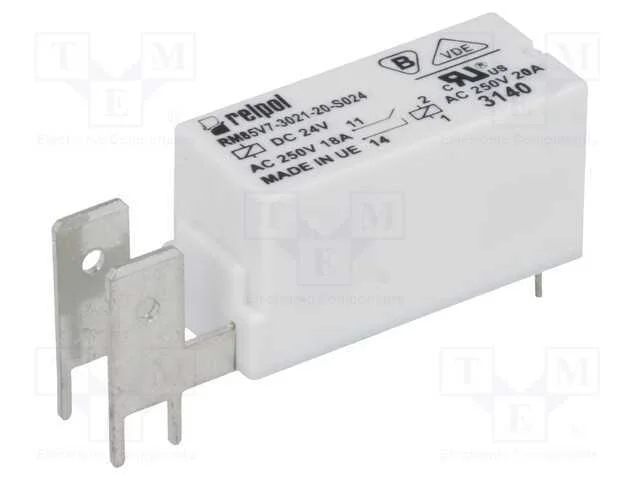 Rel&eacute;: Eletromagn&eacute;tico, Spst-No, Ubobina : 24vdc, 20a, 20a/250vac