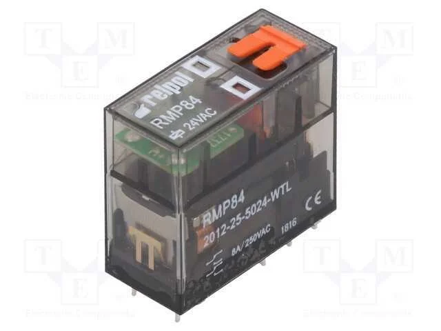 Rel&eacute;: eletromagn&eacute;tico, DPDT, Ubobina: 24VAC, 8A, .