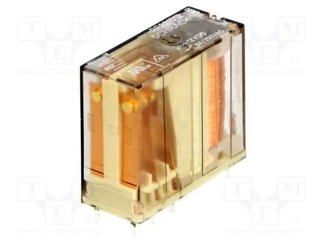 Rel&eacute;: Eletromagn&eacute;tico, Dpdt, Ubobina : 12vdc, Icontactos Max: 8a