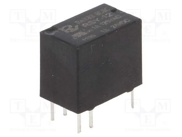 Rel&eacute;: Eletromagn&eacute;tico, Spdt, Ubobina : 12vdc, Icontactos Max: 1a