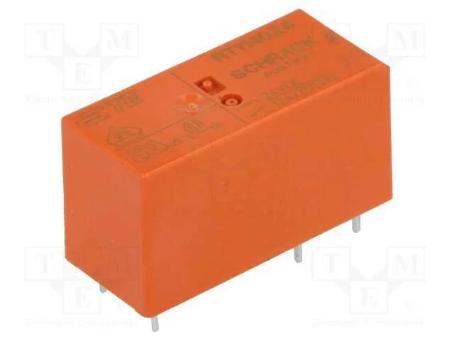 Rel&eacute;: Eletromagn&eacute;tico, Spdt, Ubobina : 24vdc, Icontactos Max: 12a