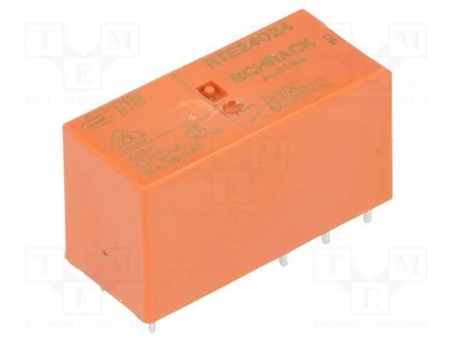Rel&eacute;: Eletromagn&eacute;tico, Dpdt, Ubobina : 24vdc, 8a, 8a/250vac, Pcb