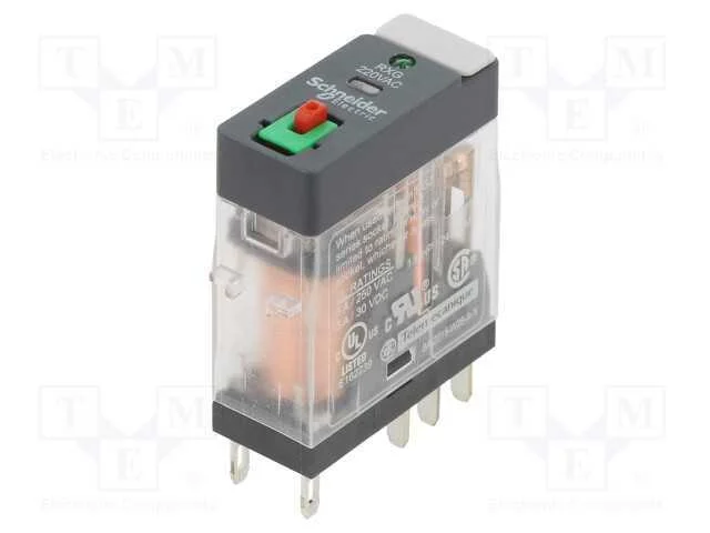Rel&eacute;: Eletromagn&eacute;tico, Dpdt, Ubobina: 220vac, 5a, 5a/250vac, Base