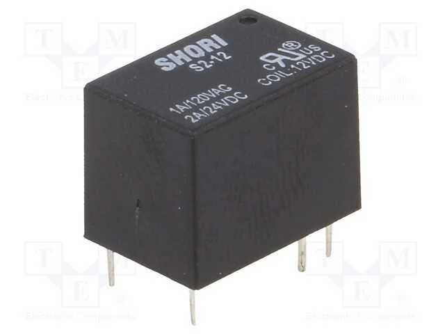 Rel&eacute;: Eletromagn&eacute;tico, Spdt, Ubobina : 12vdc, Icontactos Max: 3a