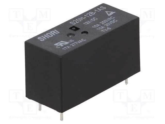 Rel&eacute;: Eletromagn&eacute;tico, Spst-No, Ubobina : 12vdc, Miniatura, Pcb