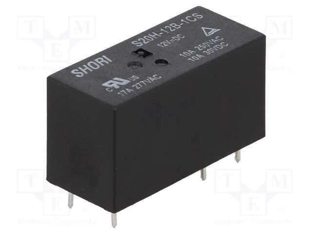 Rel&eacute;: Eletromagn&eacute;tico, Spdt, Ubobina : 12vdc, Icontactos Max: 12a