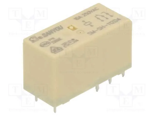 Rel&eacute;: Eletromagn&eacute;tico, Spdt, Ubobina : 12vdc, Icontactos Max: 16a