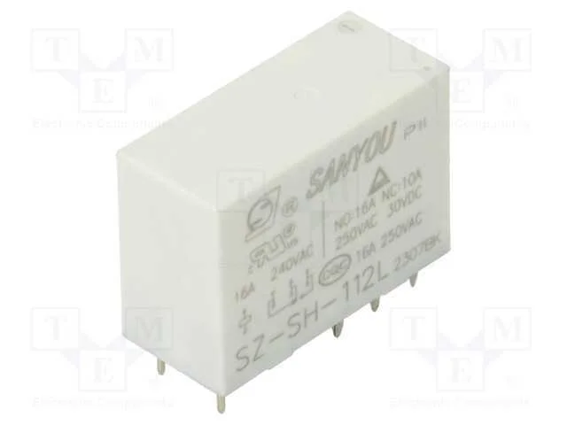 Rel&eacute;: Eletromagn&eacute;tico, Spdt, Ubobina : 12vdc, Icontactos Max: 16a
