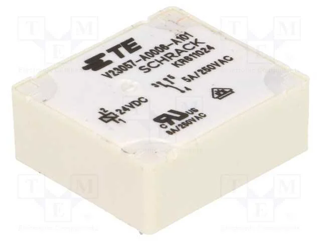 Rel&eacute;: Eletromagn&eacute;tico, Spdt, Ubobina : 24vdc, 5a, 5a/250vac, Pcb