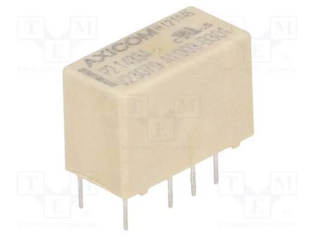 Rel&eacute;: eletromagn&eacute;tico, DPDT, Ubobina : 12VDC, 2A,.