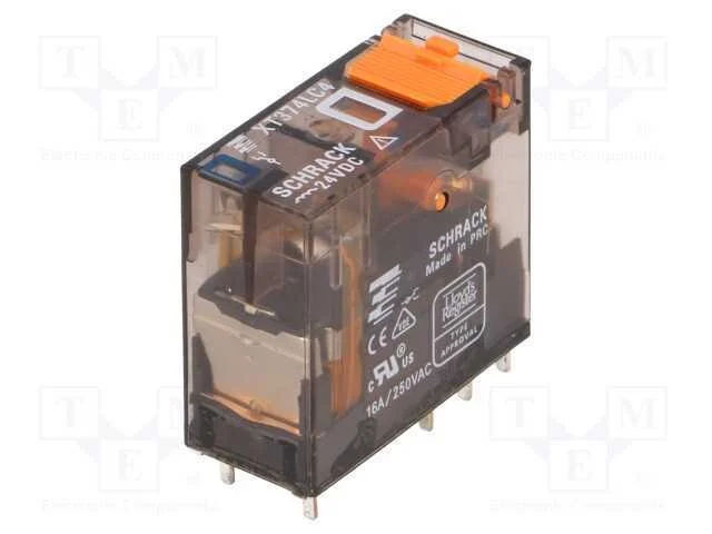 Rel&eacute;: Eletromagn&eacute;tico, Spdt, Ubobina : 24vdc, Icontactos Max: 16a