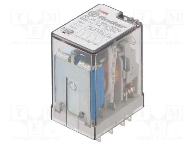 Rel&eacute;: eletromagn&eacute;tico, 4PDT, Ubobina : 220VDC, Ic.