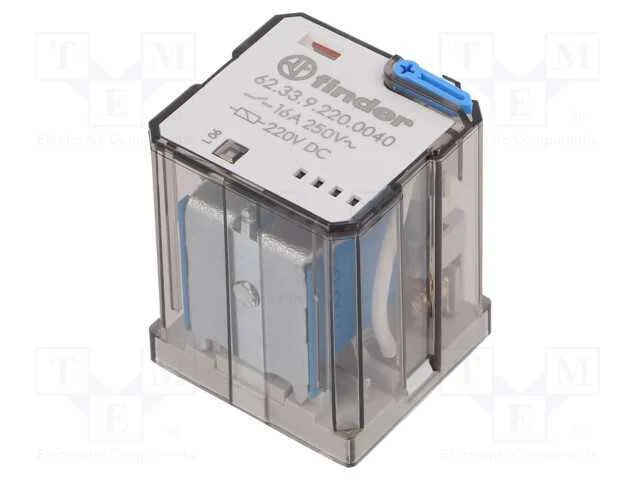 Rel&eacute;: Eletromagn&eacute;tico, 3pdt, 220vdc, Icontactos Max: 30a, Base