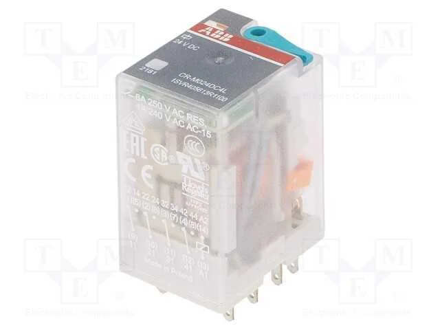 Rel&eacute;: Eletromagn&eacute;tico, 4pdt, Ubobina : 24vdc, Icontactos Max: 6a