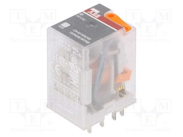 Rel&eacute;: Eletromagn&eacute;tico, 4pdt, Ubobina: 110vac, Icontactos Max: 6a